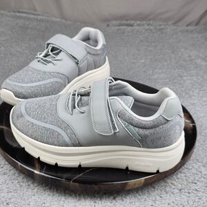 FitVille Marca Gray Comfort Power Support Sneakers Women's 8.5 EW Wide‎ Shoes
